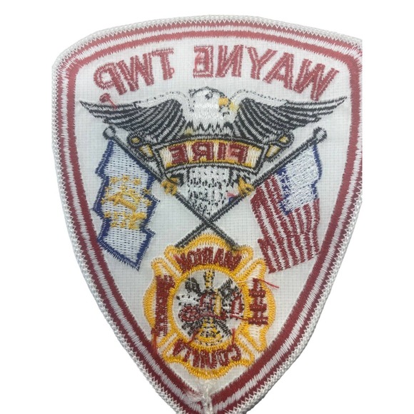 Wayne Twp Marion County Fire Department Patch Embroidered Vintage NOS - Picture 3 of 7